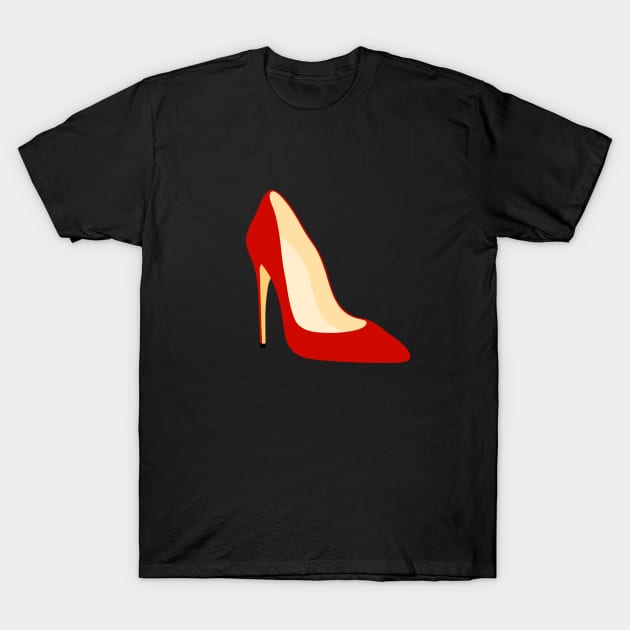 Red Stiletto T-Shirt by noranovak